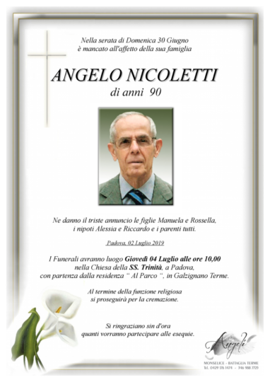 Nicoletti Angelo - Angeli Onoranze Funebri